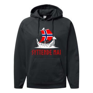 Syttende Mai Norwegian Norway Performance Fleece Hoodie