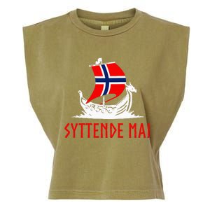 Syttende Mai Norwegian Norway Garment-Dyed Women's Muscle Tee