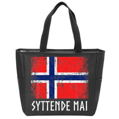 Syttende Mai Norwegian Norway Zip Tote Bag