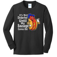 Sausage Meme Oktoberfest Costume Funny Joke Bavarian German Kids Long Sleeve Shirt