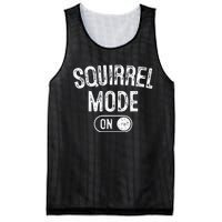 Squirrel Mode On Costume Funny Nut Gatherer Gift Animal Mesh Reversible Basketball Jersey Tank