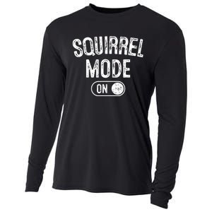 Squirrel Mode On Costume Funny Nut Gatherer Gift Animal Cooling Performance Long Sleeve Crew