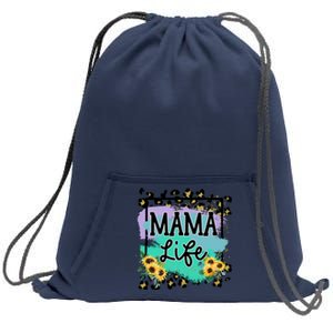 Sunflowers Mom Of , Mom Of Mam Sweatshirt Cinch Pack Bag