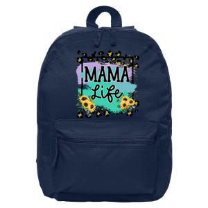 Sunflowers Mom Of , Mom Of Mam 16 in Basic Backpack