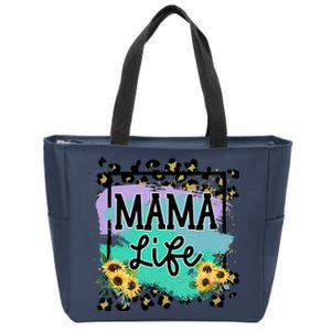 Sunflowers Mom Of , Mom Of Mam Zip Tote Bag