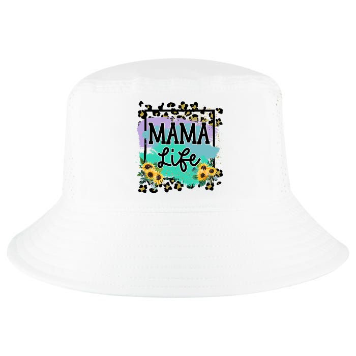 Sunflowers Mom Of , Mom Of Mam Cool Comfort Performance Bucket Hat