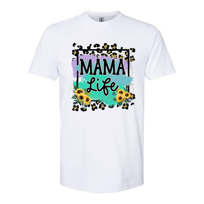 Sunflowers Mom Of , Mom Of Mam Softstyle CVC T-Shirt