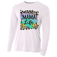 Sunflowers Mom Of , Mom Of Mam Cooling Performance Long Sleeve Crew