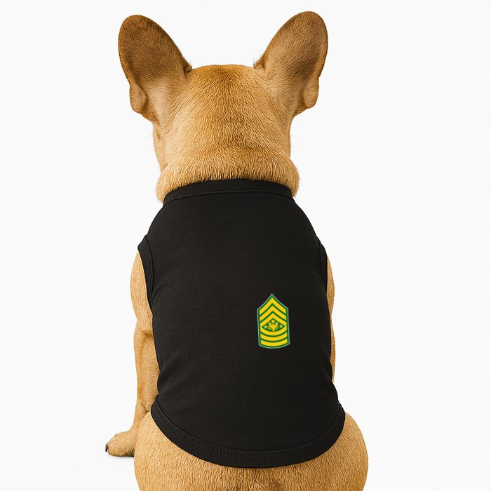 Sergeant Major Of The Army Military Badge Doggie Tank