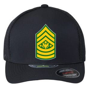 Sergeant Major Of The Army Military Badge Flexfit Unipanel Trucker Cap