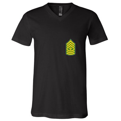 Sergeant Major Of The Army Military Badge V-Neck T-Shirt