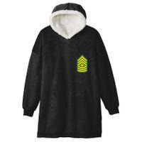 Sergeant Major Of The Army Military Badge Hooded Wearable Blanket