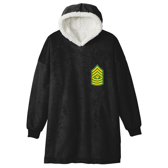 Sergeant Major Of The Army Military Badge Hooded Wearable Blanket