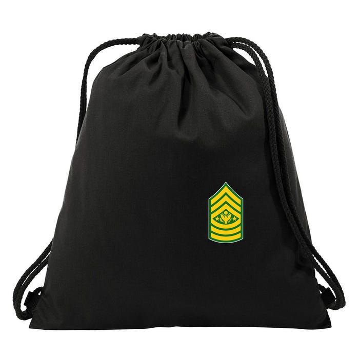 Sergeant Major Of The Army Military Badge Drawstring Bag