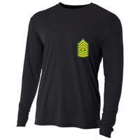 Sergeant Major Of The Army Military Badge Cooling Performance Long Sleeve Crew