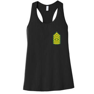 Sergeant Major Of The Army Military Badge Women's Racerback Tank