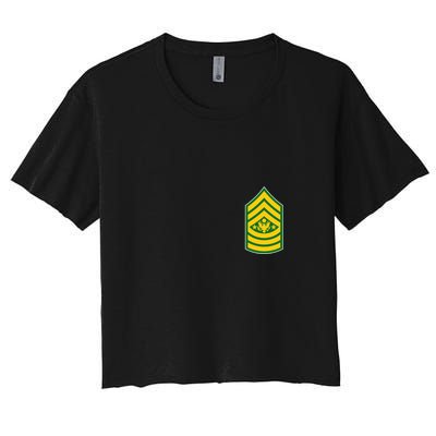 Sergeant Major Of The Army Military Badge Crop Top
