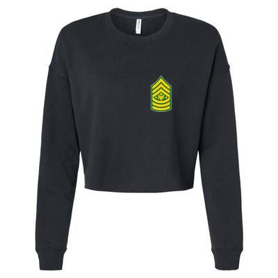 Sergeant Major Of The Army Military Badge Cropped Pullover Crew