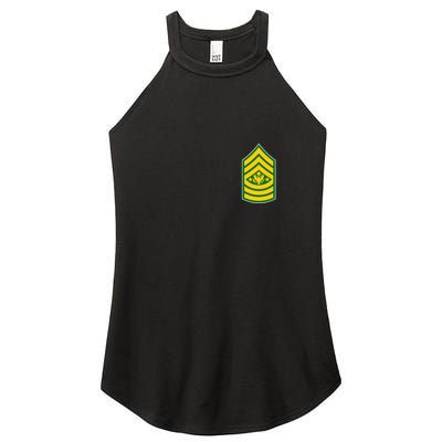 Sergeant Major Of The Army Military Badge Women's Perfect Tri Rocker Tank