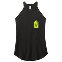 Sergeant Major Of The Army Military Badge Women's Perfect Tri Rocker Tank