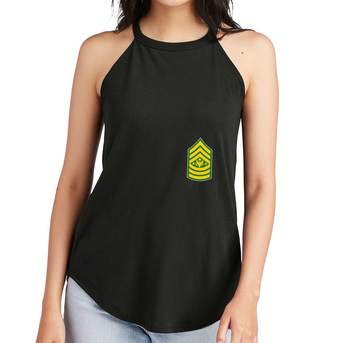 Sergeant Major Of The Army Military Badge Women's Perfect Tri Rocker Tank
