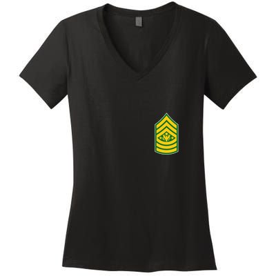 Sergeant Major Of The Army Military Badge Women's V-Neck T-Shirt