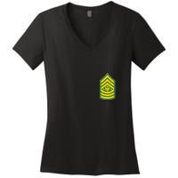 Sergeant Major Of The Army Military Badge Women's V-Neck T-Shirt