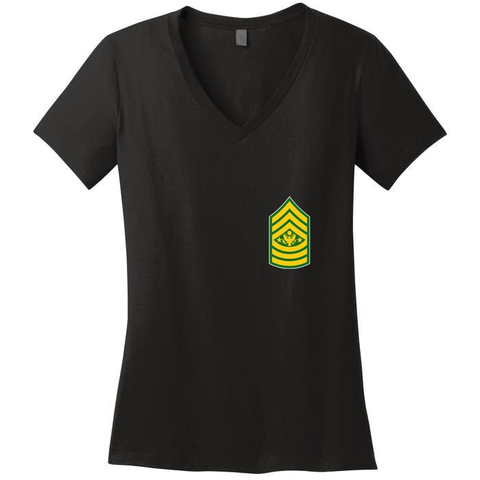 Sergeant Major Of The Army Military Badge Women's V-Neck T-Shirt