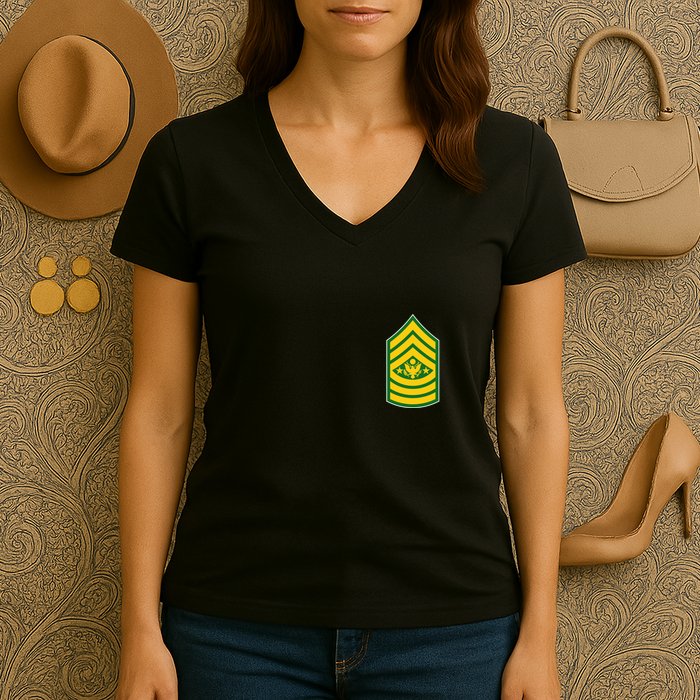 Sergeant Major Of The Army Military Badge Women's V-Neck T-Shirt
