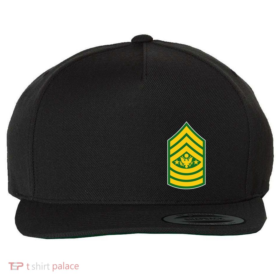 Sergeant Major Of The Army Military Badge Wool Snapback Cap