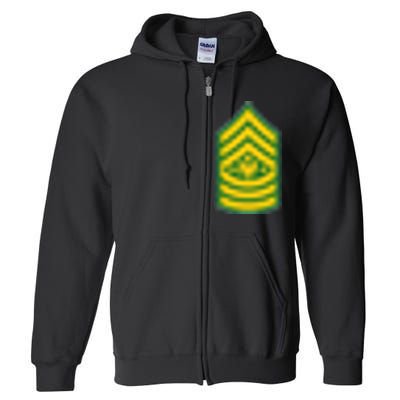 Sergeant Major Of The Army Military Badge Full Zip Hoodie