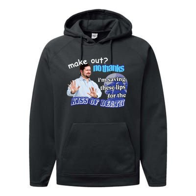 Swankyswamprat Make Out No Thanks IM Saving These Lips For The Kiss Of Death Me Performance Fleece Hoodie