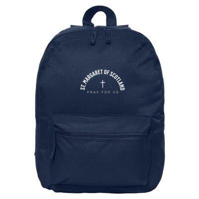 St Margaret of Scotland Catholic Patron Christian Saint 16 in Basic Backpack