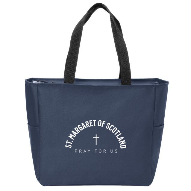 St Margaret of Scotland Catholic Patron Christian Saint Zip Tote Bag