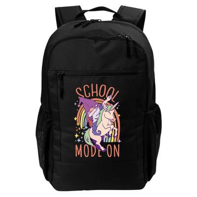 School Mode On Gnome Unicorn Rainbow Dab Backpack