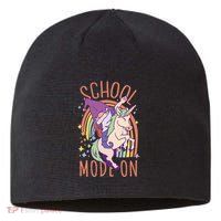School Mode On Gnome Unicorn Rainbow Dab Sustainable Beanie