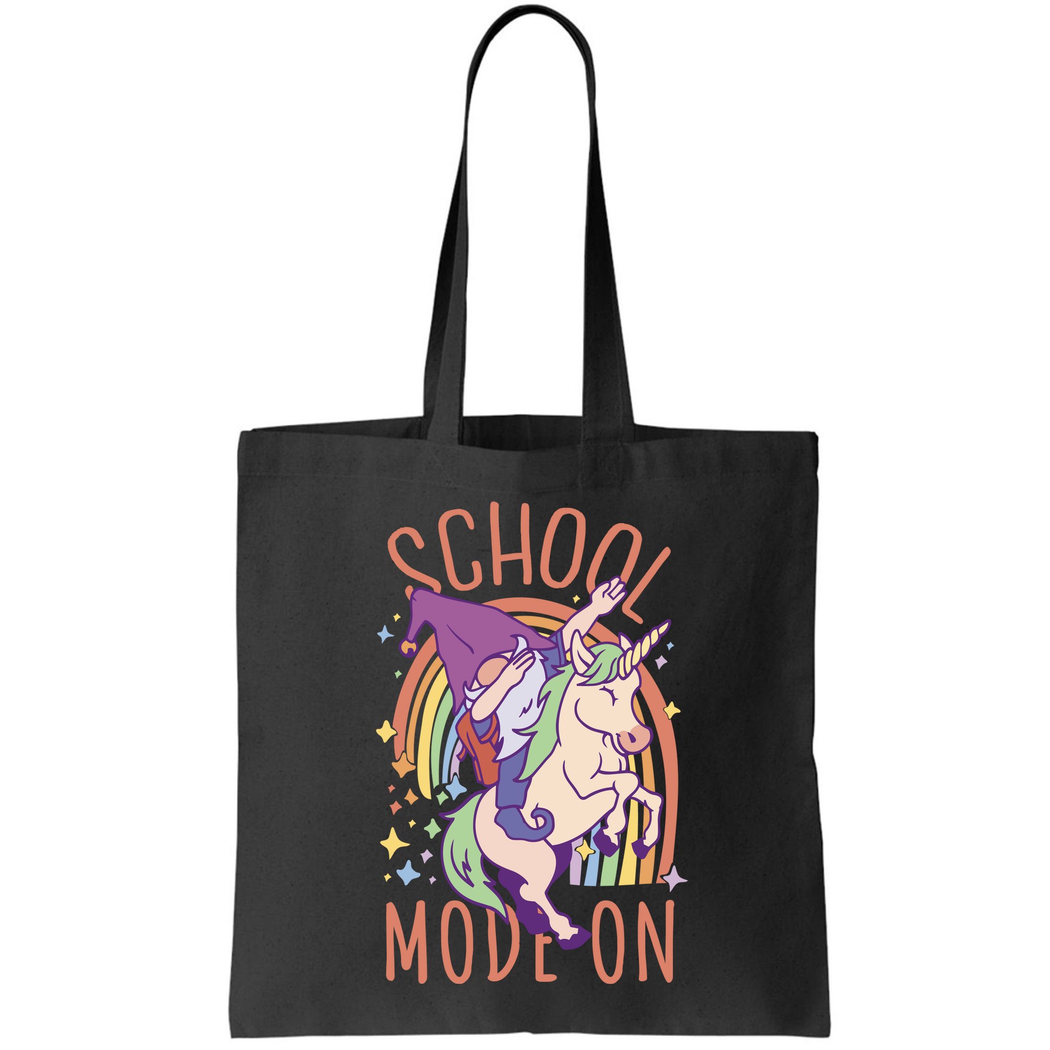 School Mode On Gnome Unicorn Rainbow Dab Bag