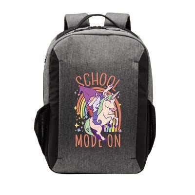 School Mode On Gnome Unicorn Rainbow Dab Vector Backpack