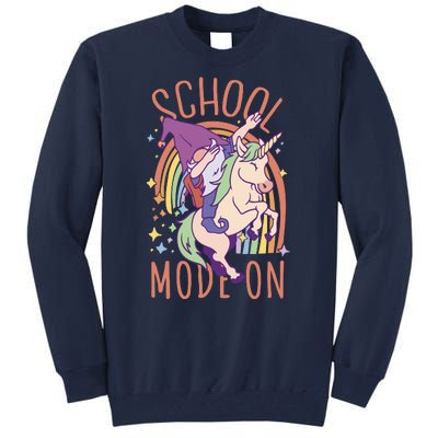 School Mode On Gnome Unicorn Rainbow Dab Tall Sweatshirt