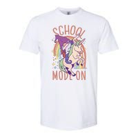 School Mode On Gnome Unicorn Rainbow Dab Softstyle CVC T-Shirt