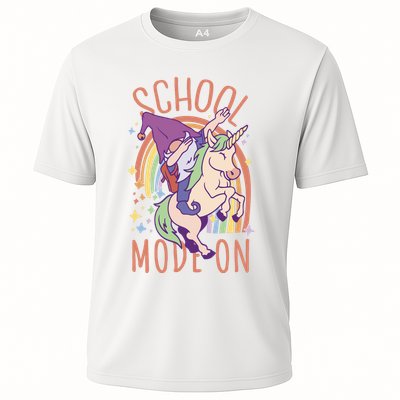 School Mode On Gnome Unicorn Rainbow Dab Performance Shirt