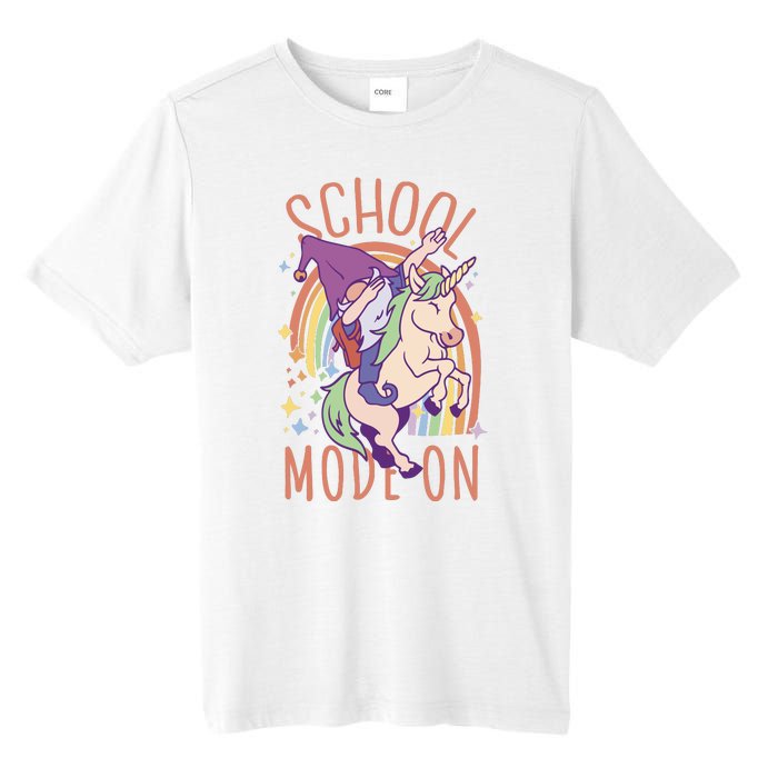 School Mode On Gnome Unicorn Rainbow Dab Tall Fusion ChromaSoft Performance T-Shirt