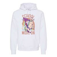 School Mode On Gnome Unicorn Rainbow Dab Premium Hoodie