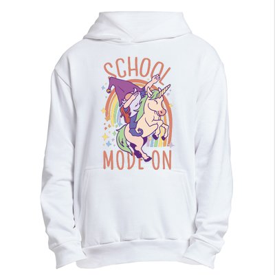 School Mode On Gnome Unicorn Rainbow Dab Urban Pullover Hoodie