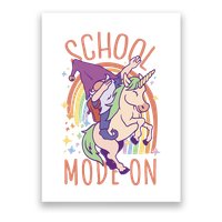 School Mode On Gnome Unicorn Rainbow Dab Poster