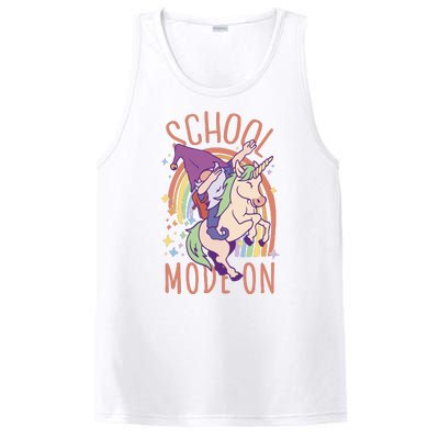 School Mode On Gnome Unicorn Rainbow Dab PosiCharge Competitor Tank