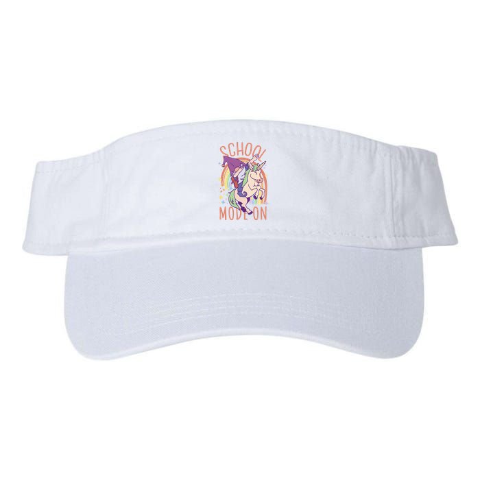 School Mode On Gnome Unicorn Rainbow Dab Visor