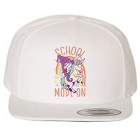 School Mode On Gnome Unicorn Rainbow Dab Wool Snapback Cap