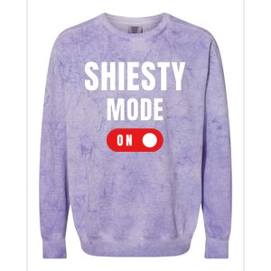 Shiesty Mode On Funny Colorblast Crewneck Sweatshirt