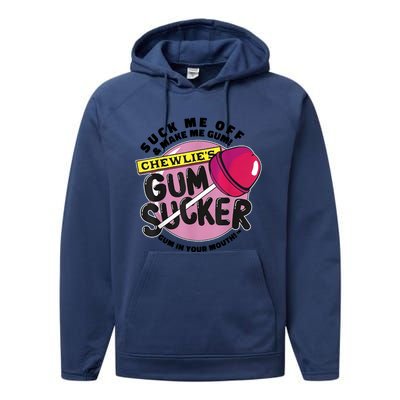 Suck Me Off And Make Me Gum Chewlie’s Gum Sucker Performance Fleece Hoodie